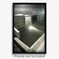 Pixel Art Poster - Concrete Repository (8 Bit Psychedelic Video Game Print)