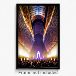 Pixel Art Poster - Cavernous Madrid (8 Bit Psychedelic Trippy Video Game Print)