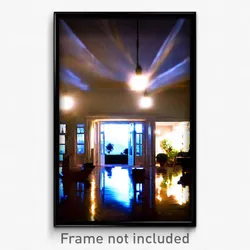 Pixel Art Poster - Dramatic Estate (8 Bit Psychedelic Trippy Video Game Print)