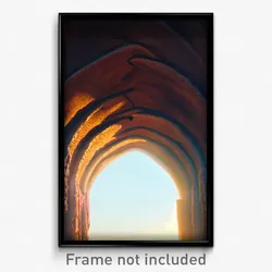 Pixel Art Poster - Unnatural Arch (8 Bit Psychedelic Trippy Video Game Print)