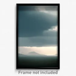 Pixel Art Poster - Gloomy Plateau (8 Bit Psychedelic Trippy Video Game Print)
