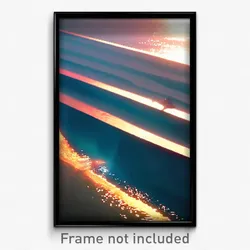 Pixel Art Poster - Smooth Channel (8 Bit Psychedelic Trippy Video Game Print)