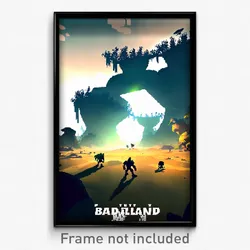 Pixel Art Poster - Massive Badland (8 Bit Psychedelic Trippy Video Game Print)