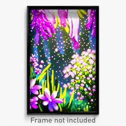 Pixel Art Poster - Sparkling Spring (8 Bit Psychedelic Trippy Video Game Print)