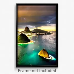 Pixel Art Poster - Bold Rio De Janeiro (8 Bit Psychedelic Video Game Print)