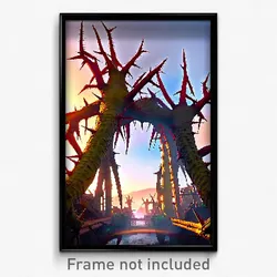 Pixel Art Poster - Thorny Vicarge (8 Bit Psychedelic Trippy Video Game Print)