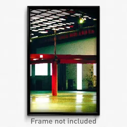 Pixel Art Poster - Spotted Warehouse (8 Bit Psychedelic Trippy Video Game Print)