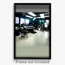 Pixel Art Poster - Interesting Music Studio (8 Bit Psychedelic Video Game Print)