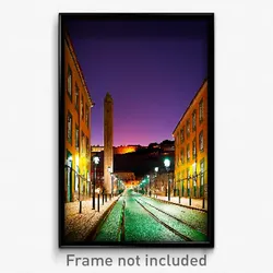 Pixel Art Poster - Silent Lisbon (8 Bit Psychedelic Trippy Video Game Print)
