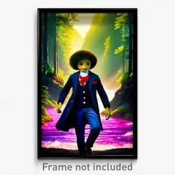 Pixel Art Poster - Adorable Brook (8 Bit Psychedelic Trippy Video Game Print)