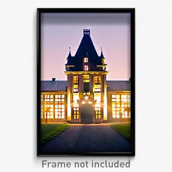 Pixel Art Poster - Stimulating Chateau (8 Bit Psychedelic Video Game Print)