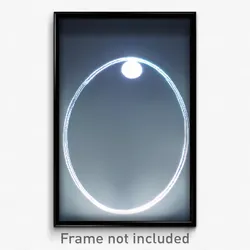 Pixel Art Poster - Clear Circle (8 Bit Psychedelic Trippy Video Game Print)