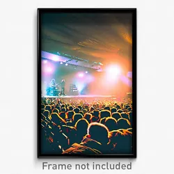 Pixel Art Poster - Frosty Music Venue (8 Bit Psychedelic Video Game Print)
