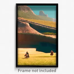 Pixel Art Poster - Great Bluff (8 Bit Psychedelic Trippy Weird Video Game Print)
