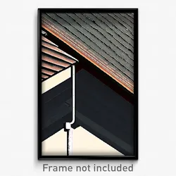 Pixel Art Poster - Droopy Roof (8 Bit Psychedelic Trippy Weird Video Game Print)