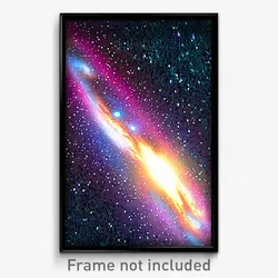 Pixel Art Poster - Accurate Galaxy (8 Bit Psychedelic Trippy Video Game Print)