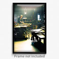 Pixel Art Poster - Complicated Workshop (8 Bit Psychedelic Video Game Print)