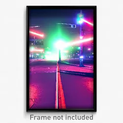 Pixel Art Poster - Strange Intersection (8 Bit Psychedelic Video Game Print)