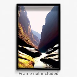 Pixel Art Poster - Spotless Canyon (8 Bit Psychedelic Trippy Video Game Print)