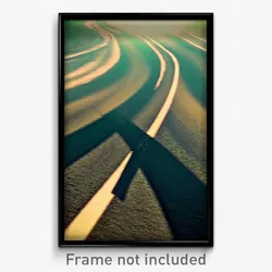 Pixel Art Poster - Warped Crossing (8 Bit Psychedelic Trippy Video Game Print)