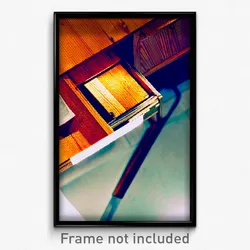 Pixel Art Poster - Wooden Drawer (8 Bit Psychedelic Trippy Video Game Print)