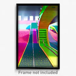 Pixel Art Poster - Fruity Ramp (8 Bit Psychedelic Trippy Weird Video Game Print)