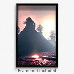 Pixel Art Poster - Energetic Motte (8 Bit Psychedelic Trippy Video Game Print)