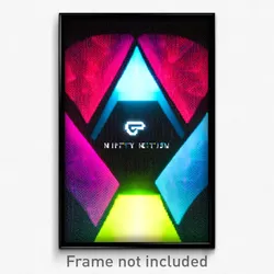 Pixel Art Poster - Nifty Neutron (8 Bit Psychedelic Trippy Video Game Print)