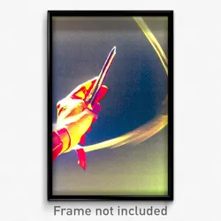 Pixel Art Poster - Noteworthy Bight (8 Bit Psychedelic Trippy Video Game Print)