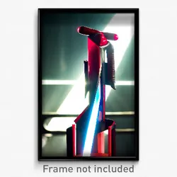 Pixel Art Poster - Vibrating Arrowslit (8 Bit Psychedelic Video Game Print)