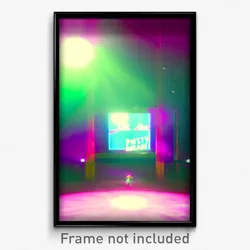 Pixel Art Poster - Cool Dream (8 Bit Psychedelic Trippy Weird Video Game Print)
