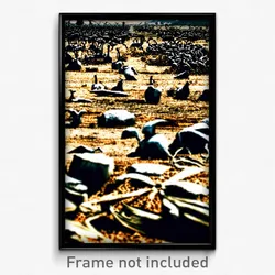 Pixel Art Poster - Dry Boneyard (8 Bit Psychedelic Trippy Video Game Print)