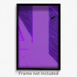 Pixel Art Poster - Purple Trenches (8 Bit Psychedelic Trippy Video Game Print)