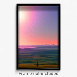 Pixel Art Poster - Vast Land (8 Bit Psychedelic Trippy Weird Video Game Print)