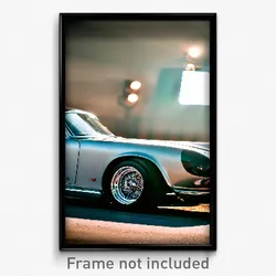 Pixel Art Poster - Hard To Find Wheels (8 Bit Psychedelic Video Game Print)