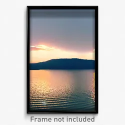 Pixel Art Poster - Enormous Lake (8 Bit Psychedelic Trippy Video Game Print)