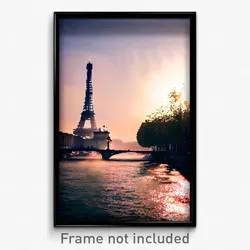 Pixel Art Poster - Smoggy Paris (8 Bit Psychedelic Trippy Video Game Print)