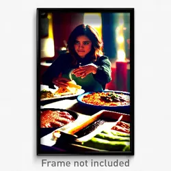 Pixel Art Poster - Complex Enchiladas (8 Bit Psychedelic Video Game Print)