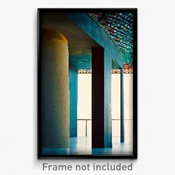 Pixel Art Poster - Unnatural Mexican Architecture (8 Bit Video Game Print)