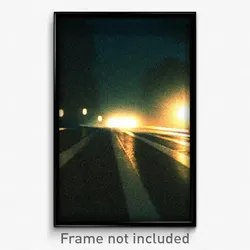 Pixel Art Poster - Dark Lane (8 Bit Psychedelic Trippy Weird Video Game Print)
