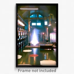 Pixel Art Poster - Brilliant Boiler Room (8 Bit Psychedelic Video Game Print)