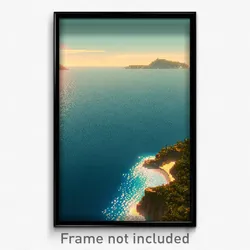 Pixel Art Poster - Neat Coast (8 Bit Psychedelic Trippy Weird Video Game Print)