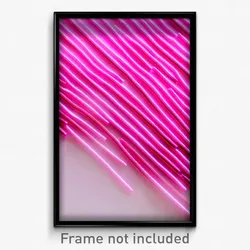 Pixel Art Poster - Pink Muster (8 Bit Psychedelic Trippy Weird Video Game Print)