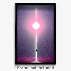 Pixel Art Poster - Neglected Abyss (8 Bit Psychedelic Trippy Video Game Print)