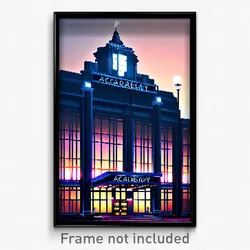 Pixel Art Poster - Massive Academy (8 Bit Psychedelic Trippy Video Game Print)