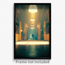 Pixel Art Poster - All Over The Place Safehouse (8 Bit Video Game Print)