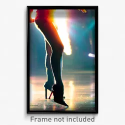 Pixel Art Poster - Perfect Leg (8 Bit Psychedelic Trippy Weird Video Game Print)