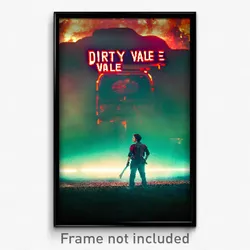 Pixel Art Poster - Dirty Vale (8 Bit Psychedelic Trippy Weird Video Game Print)