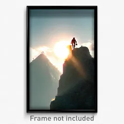 Pixel Art Poster - Extra Large Climb (8 Bit Psychedelic Trippy Video Game Print)