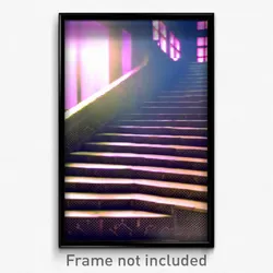 Pixel Art Poster - Coarse Stair (8 Bit Psychedelic Trippy Video Game Print)